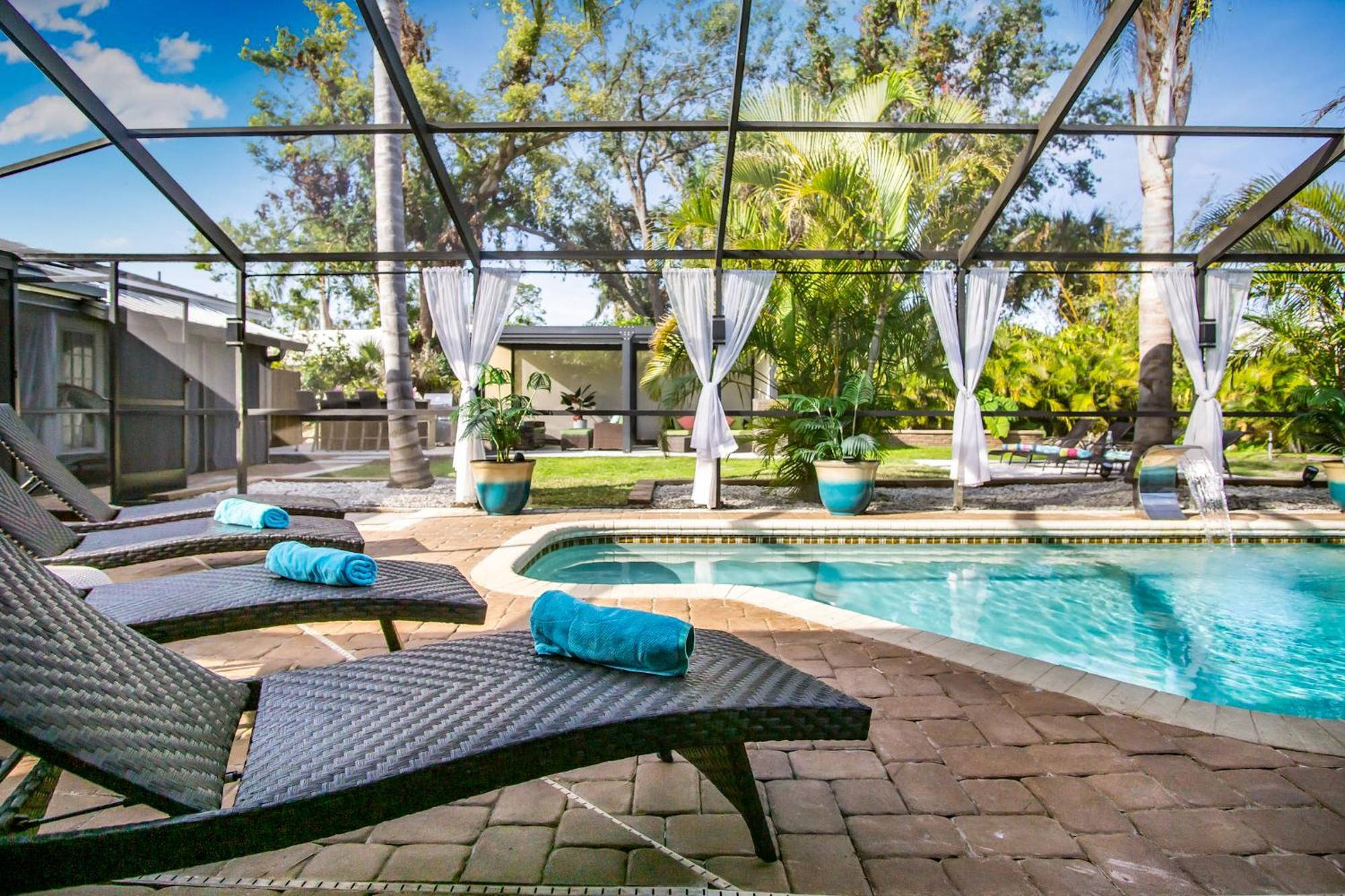 Luxury Zen Den With Heated Pool Just Off Siesta Key Apartment ซาราโซตา ภายนอก รูปภาพ